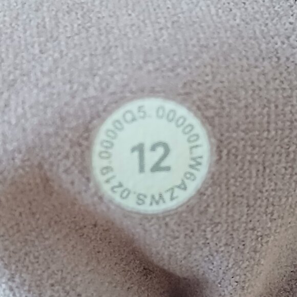 Lululemon Reveal Crop Legging Zen Expression Mesh Details Vintage Mauve Size 12 - Picture 9 of 9